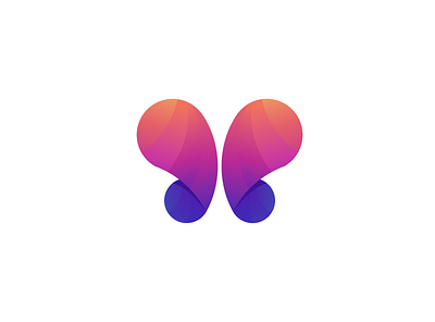 Butterfly branding butterfly logo flat icon logo minimal
