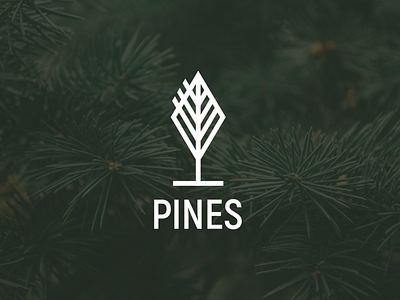 Pines - Pine Tree minimalist logo