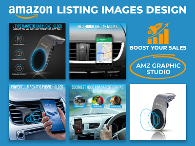 Magnetic Car Phone Holder - Amazon Listing Images amazon listing images