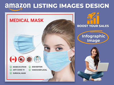 Medical Mask - Amazon Product Infographic Design