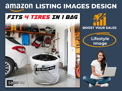 Tire Storage Bag - Product Lifestyle Photo Editing amazon listing images
