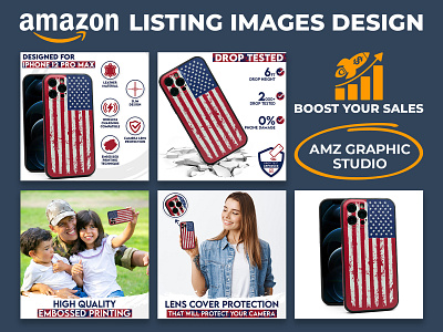 USA Flag iPhone Case - Amazon Listing Images Design amazon listing images