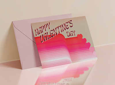 Valentines Day Card adobe illustrator design graphic design greeting card illustration print design vector
