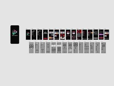 Music app UIUX design for EMC