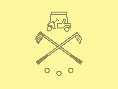 Fore golf illustration mark minimal simple vector