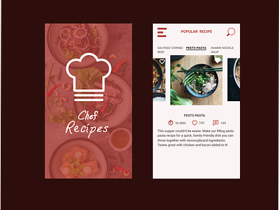 Food Recipe UI Design app design mobile app mobile app design mobile ui mobile ui design mobile ui ux mobile uiux mobile ux design mobileappdesign ui ux