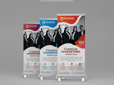 Roll-Up Banner Design advert banner branding business corporate creative design flyer graphic graphic design illustration logo rollup ui