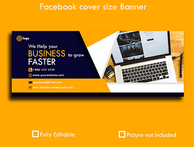 business grow fb cover mock