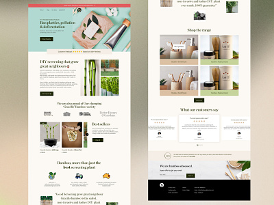 Elegant style✨ Landing page bamboo elegant landingpage premium resposive template ui ux web design webdesign