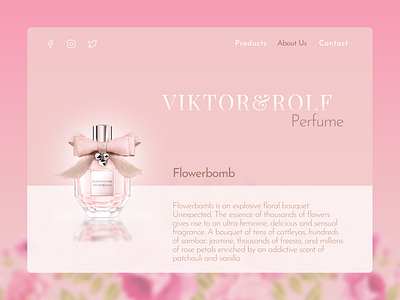 Flowerbomb design frontpage homepage launch perfume perfumery uidesign web web design webdesign website website design