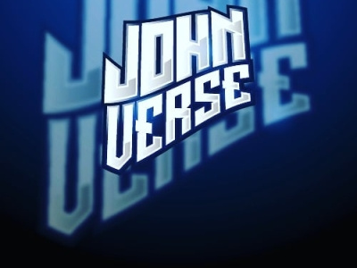 Johnverse Self Brand Logo Design branding design flat illustration logo typography vector