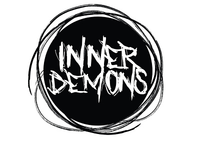 Inner Demons Logo Design branding clean design flat graphic design icon illustration logo typography vector
