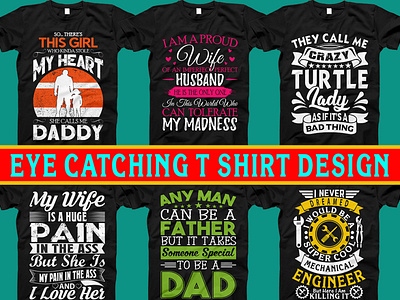 I will do custom eye catching typography t shirt design