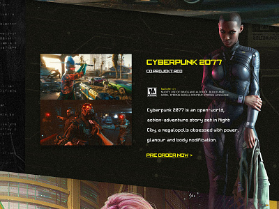 Cyberpunk 2077 Game Concept app branding design mobile ui ux