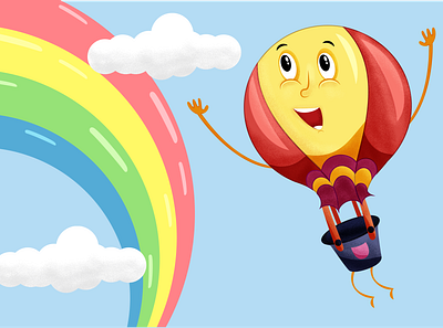 Balloonii art balloon bangladesh cartoon childrens book colorful design design art fairy tale flat hot air balloon illustration illustration design illustrator