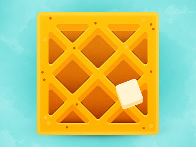 Waffle Comparison Grid brand branding breakfast butter design food icon illustration logo vector waffle