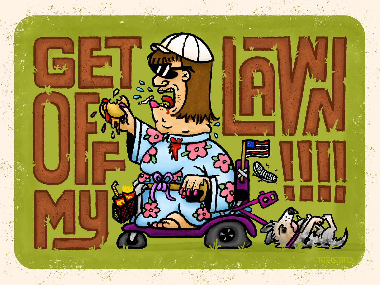 Get Off My Lawn By ME MO Design On Dribbble get-off-my-lawn-by-me-mo-design-on-dribbble