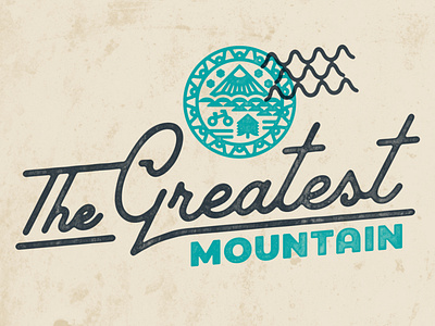 Greatest Mountain Logo badge brand branding logo mountain mountain bike retro snow tree vector vintage