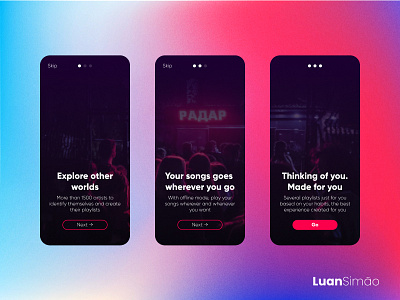 Onboarding App Music app design minimal onboarding ui ui ui design ux ux design