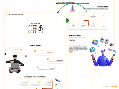 Landing Page For Core48 application design application ui branding graphic design landing landingpage ui uiux userexperence userinterface web web design webdesign webdevelopment