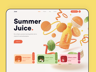 Juice/Juicy Website design project