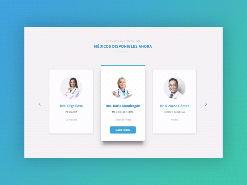 Doctor card slider card doctor health profile slick slider slides