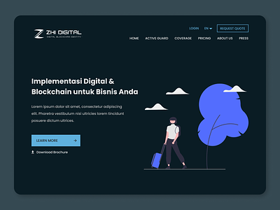 UIUX Design Landing Pages | Zhi Digital Indonesia, Startup #1