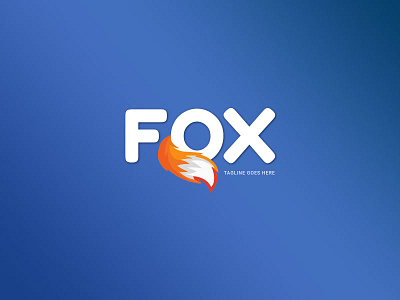Fox Logo branding design flat icon illustrator logo typography vector