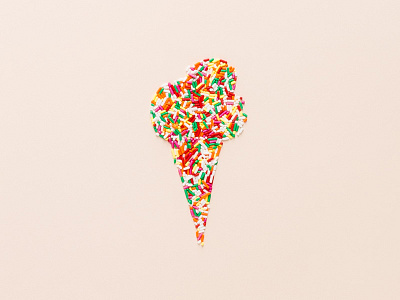 Ice cream sprinkles colorful food form ice cream photograph playful shape sprinkles
