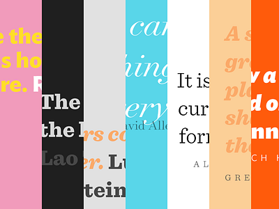 Type quotes colorful fonts frere jones hoefler ideal sans layout quotes sentinel surveyor template type typography