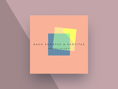 Bach Sonatas and Partitas album angle asymmetric bach color itunes music pattern rules shape square violin