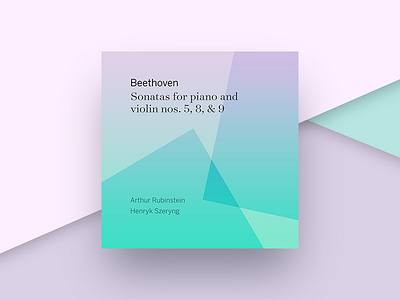 Beethoven Violin Sonatas album beethoven cover gradient itunes music