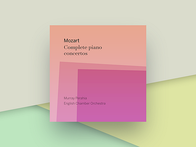 Mozart Piano Concertos iTunes Album Cover album beethoven cover gradient itunes music