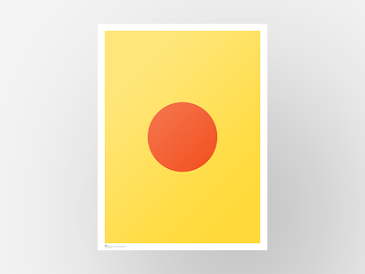 Rise Poster Series — “Sunrise” graphic illustration merchandise minimal minimalist poster print sun