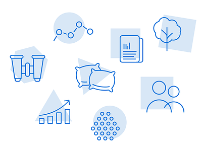 Icons for Logistics blue collection icon iconography illustration logistics