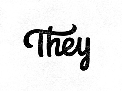 They custom handmade lettering logo logotype typography