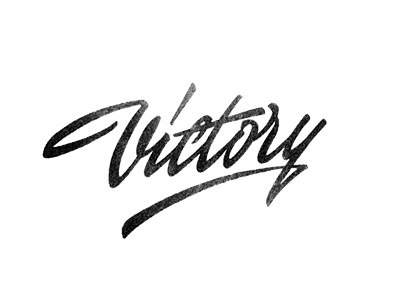 Victory brush brush pen brush writing custom lettering victory word