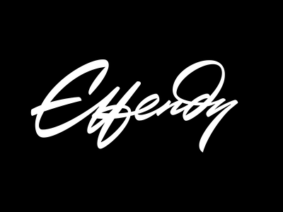 Effendy calligraphy custom hand writing identity lettering logo logo design logotype logotypes script typography