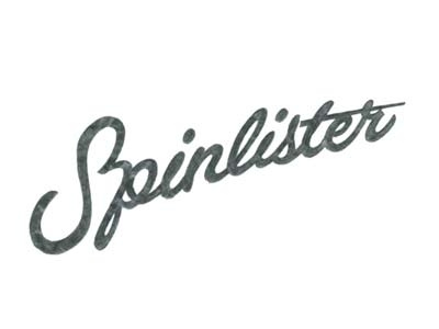 Spinlister lettering logo pencil process sketch spinster