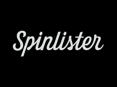 Spinlister app custom hand drawn identity lettering letters logo typography