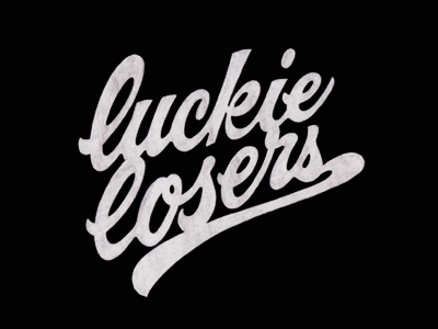 Luckie Losers apparel clothe clothing lettering luckie losers t shirt tee typography wear
