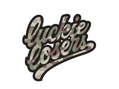 Luckie Losers apparel calligraphy clothing design expressive lettering print street wear t shirt urban wear