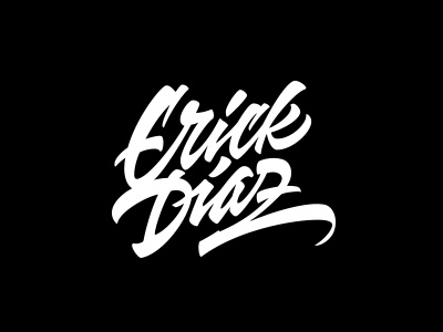 Erick Diaz calligraphy custom design dj lettering logo music