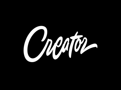 Creator create creator custom custom logo handlettering inscription lettering logo script