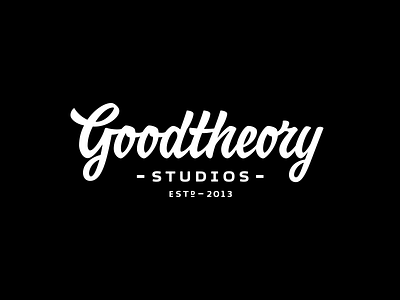Goodtheory cursive custom lettering logo