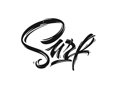 Surf calligraphy custom lettering logo surf vector каллиграфия леттеринг лого