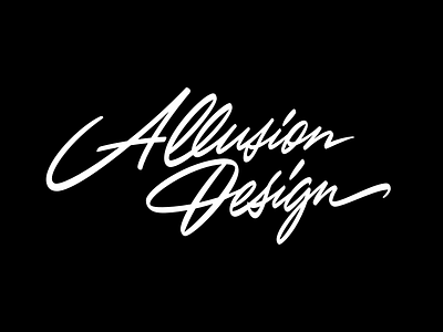 Allusion Design calligraphy custom identity lettering lettering logo logo logotype script script logo typography леттеринг лого