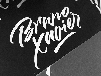 Bruno Xavier brush brush script calligraphy custom id identity letterng logo каллиграфия леттеринг лого логотип