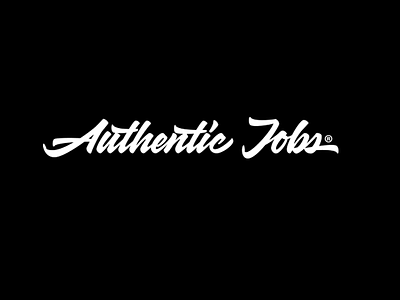 AuthenticJobs authentic jobs brushscript calligraphy custom identity lettering logo script