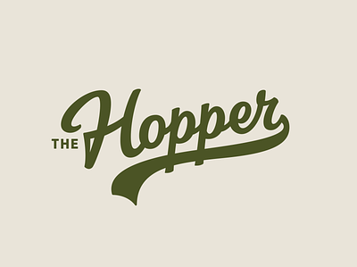 The Hopper calligraphy custom hopper lettering lettering logo logo logotype script the hopper typography